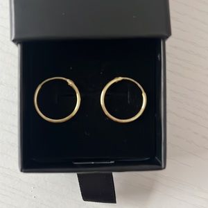 Endless hoop earrings